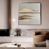 Abstract 1304 Canvas Art 60 x 60 cm / Black