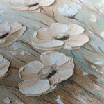 Floral 1304 Canvas Art 60 x 60 cm / Black