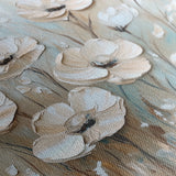 Floral 1304 Canvas Art 60 x 60 cm / Black