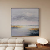 Abstract 1305 Canvas Art 60 x 60 cm / Black