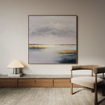 Abstract 1305 Canvas Art 60 x 60 cm / Black