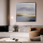 Abstract 1305 Canvas Art 60 x 60 cm / Black