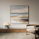Abstract 1306 Canvas Art 60 x 60 cm / Black