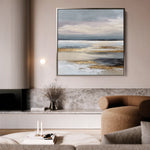 Abstract 1306 Canvas Art 60 x 60 cm / Black