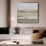 Abstract 1308 Canvas Art 60 x 60 cm / Black