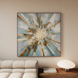 Abstract 1309 Canvas Art 60 x 60 cm / Black