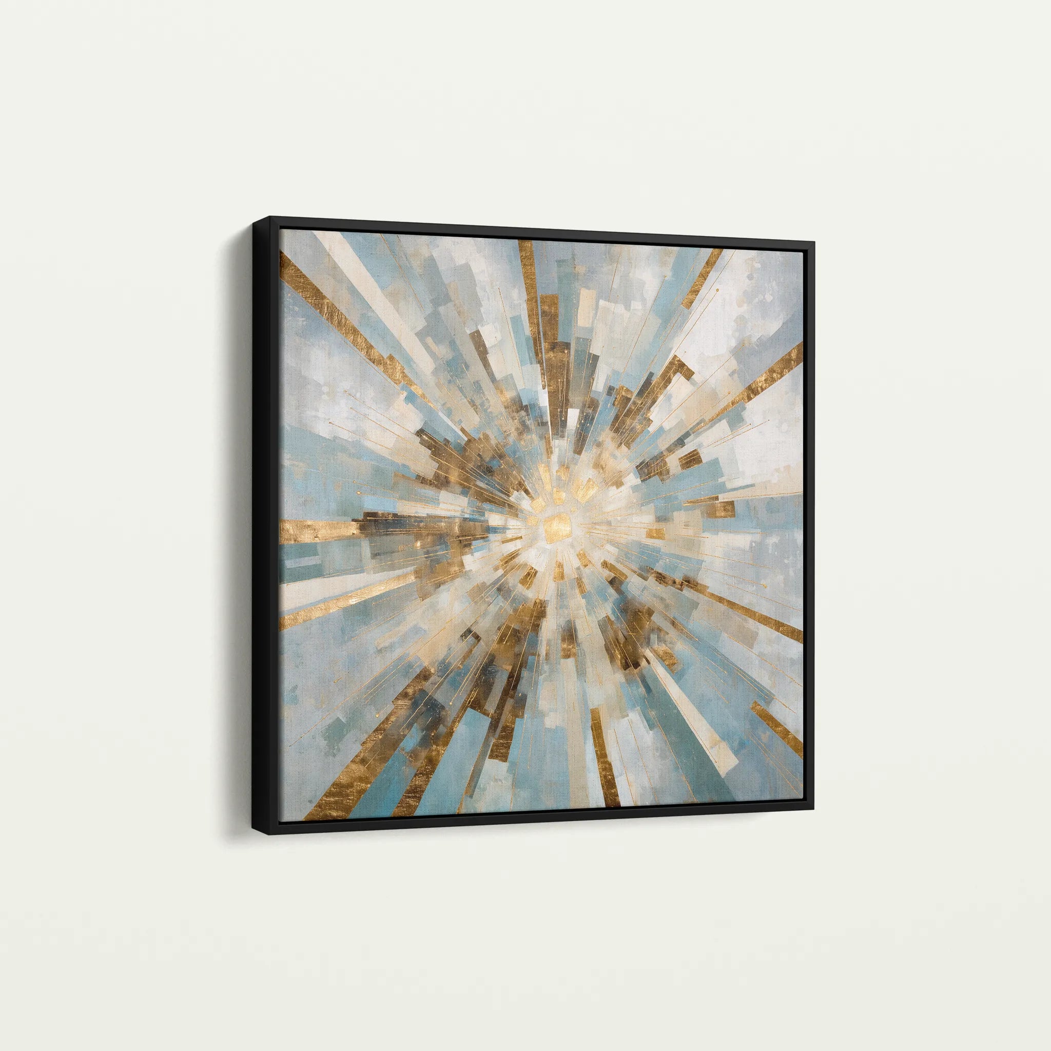 Abstract 1309 Canvas Art 60 x 60 cm / Black