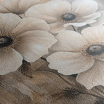 Floral 1309 Canvas Art 60 x 60 cm / Black