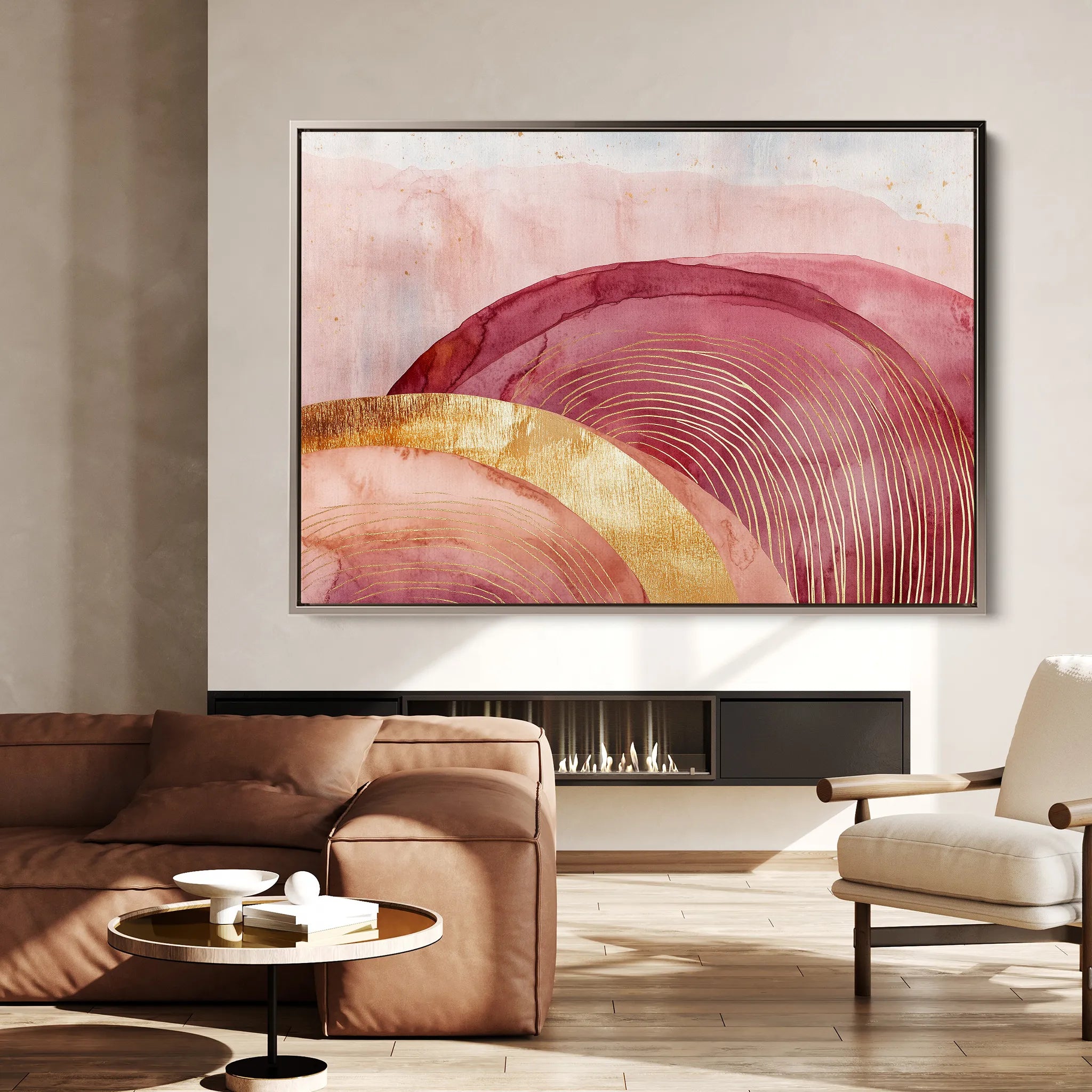 Boho 131 Canvas Art 60 x 40 cm / Black