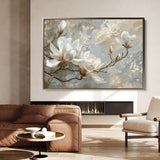 Floral 131 Canvas Art 60 x 40 cm / Black