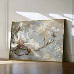 Floral 131 Canvas Art 60 x 40 cm / Black