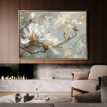Floral 131 Canvas Art 60 x 40 cm / Black