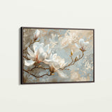 Floral 131 Canvas Art 60 x 40 cm / Black