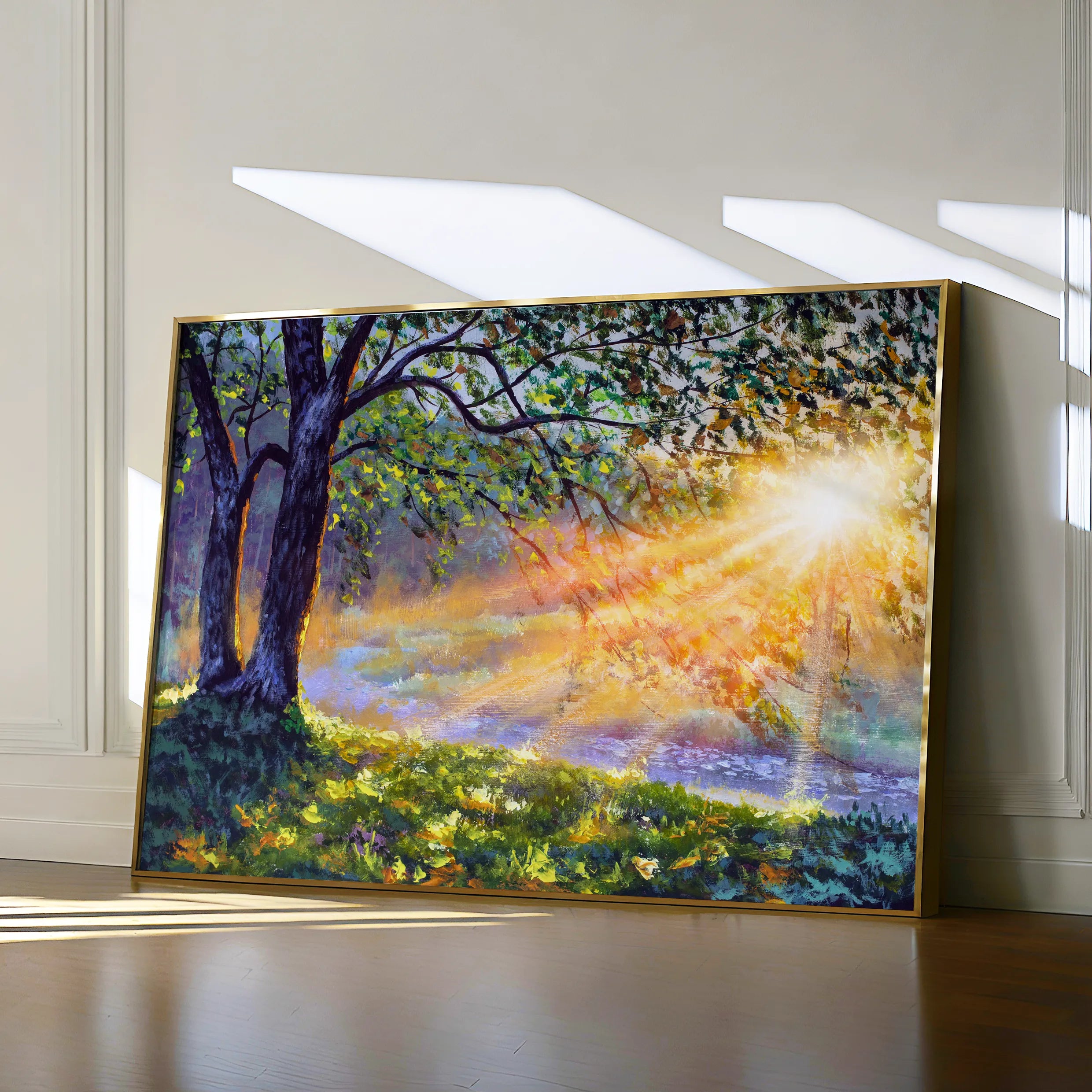 Landscape 131 Canvas Art 60 x 40 cm / Black