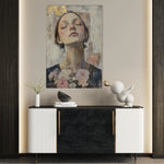 Portrait 131 Canvas Art 60 x 40 cm / Black