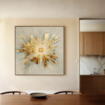 Abstract 1310 Canvas Art 60 x 60 cm / Black