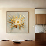 Abstract 1310 Canvas Art 60 x 60 cm / Black
