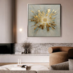 Abstract 1310 Canvas Art 60 x 60 cm / Black