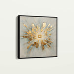 Abstract 1310 Canvas Art 60 x 60 cm / Black