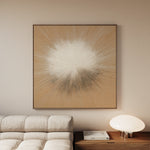 Abstract 1311 Canvas Art 60 x 60 cm / Black