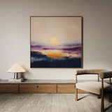 Abstract 1312 Canvas Art 60 x 60 cm / Black
