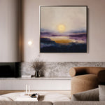 Abstract 1312 Canvas Art 60 x 60 cm / Black