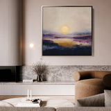 Abstract 1312 Canvas Art 60 x 60 cm / Black