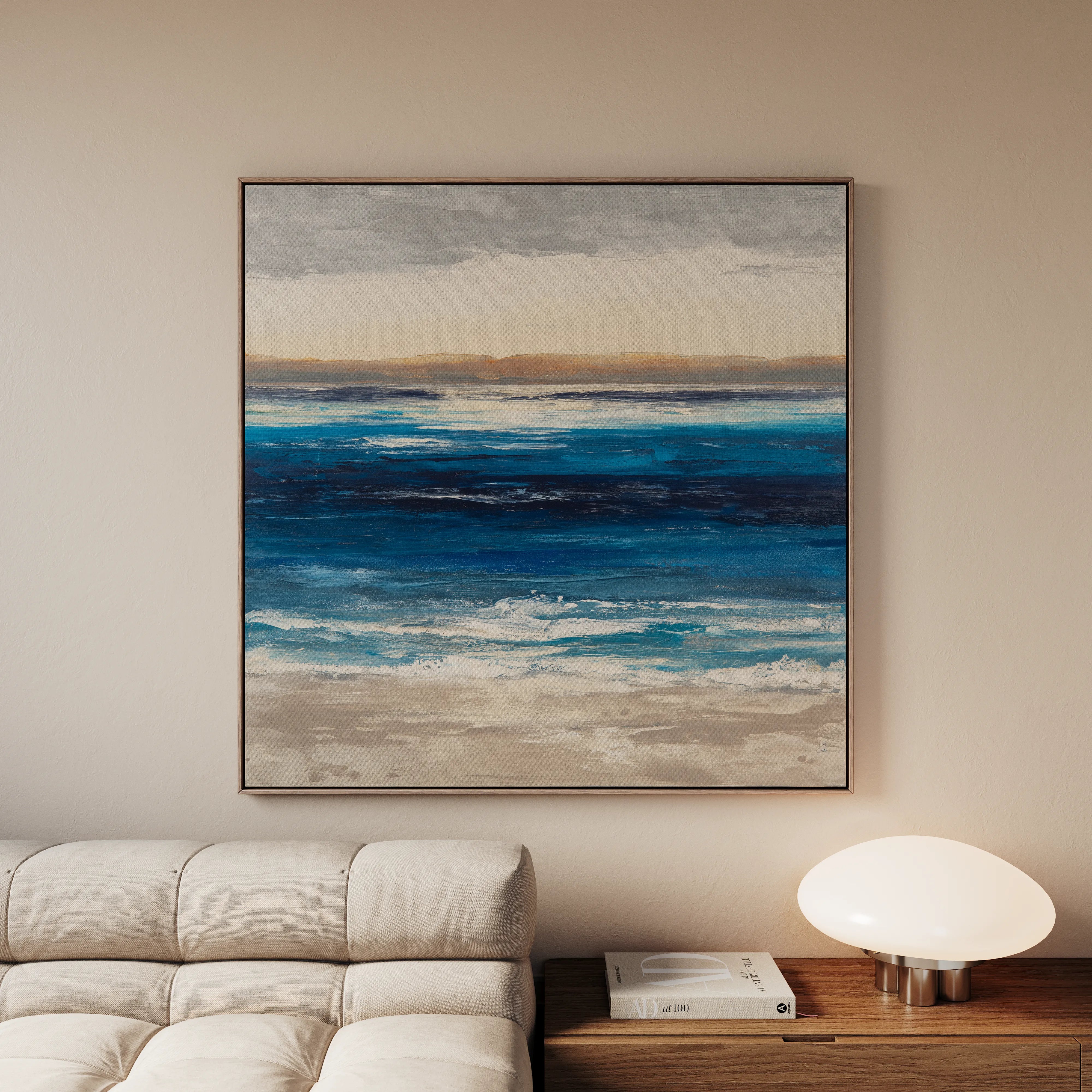 Abstract 1314 Canvas Art 60 x 60 cm / Black