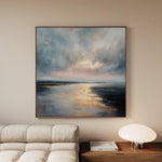 Abstract 1315 Canvas Art 60 x 60 cm / Black