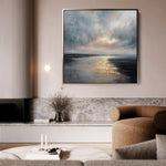 Abstract 1315 Canvas Art 60 x 60 cm / Black