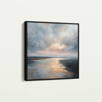 Abstract 1315 Canvas Art 60 x 60 cm / Black