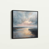 Abstract 1315 Canvas Art 60 x 60 cm / Black