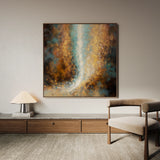 Abstract 1316 Canvas Art 60 x 60 cm / Black