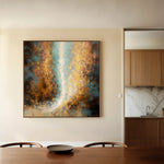 Abstract 1316 Canvas Art 60 x 60 cm / Black