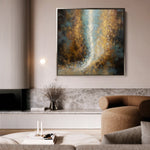 Abstract 1316 Canvas Art 60 x 60 cm / Black