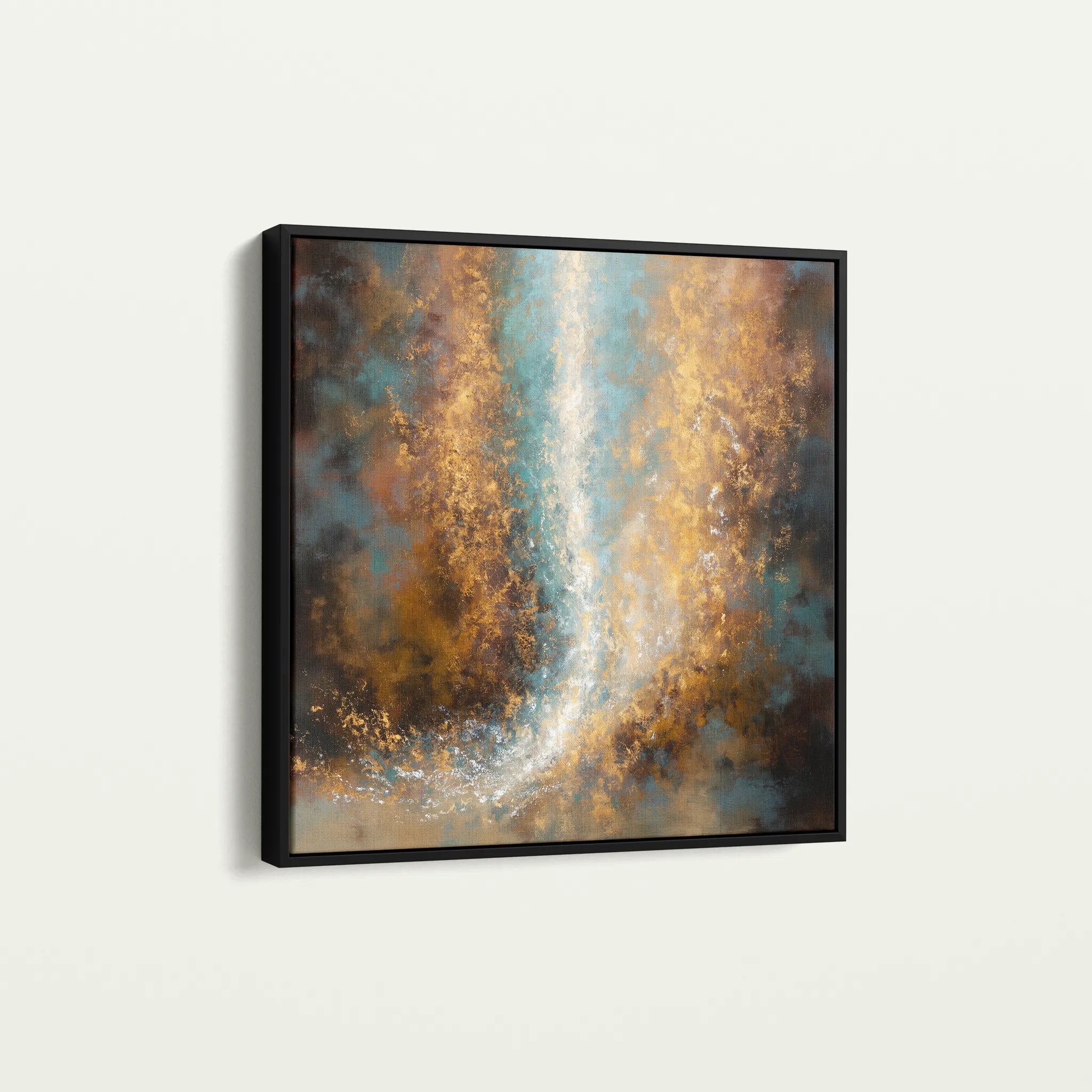 Abstract 1316 Canvas Art 60 x 60 cm / Black
