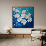 Floral 1316 Canvas Art 60 x 60 cm / Black