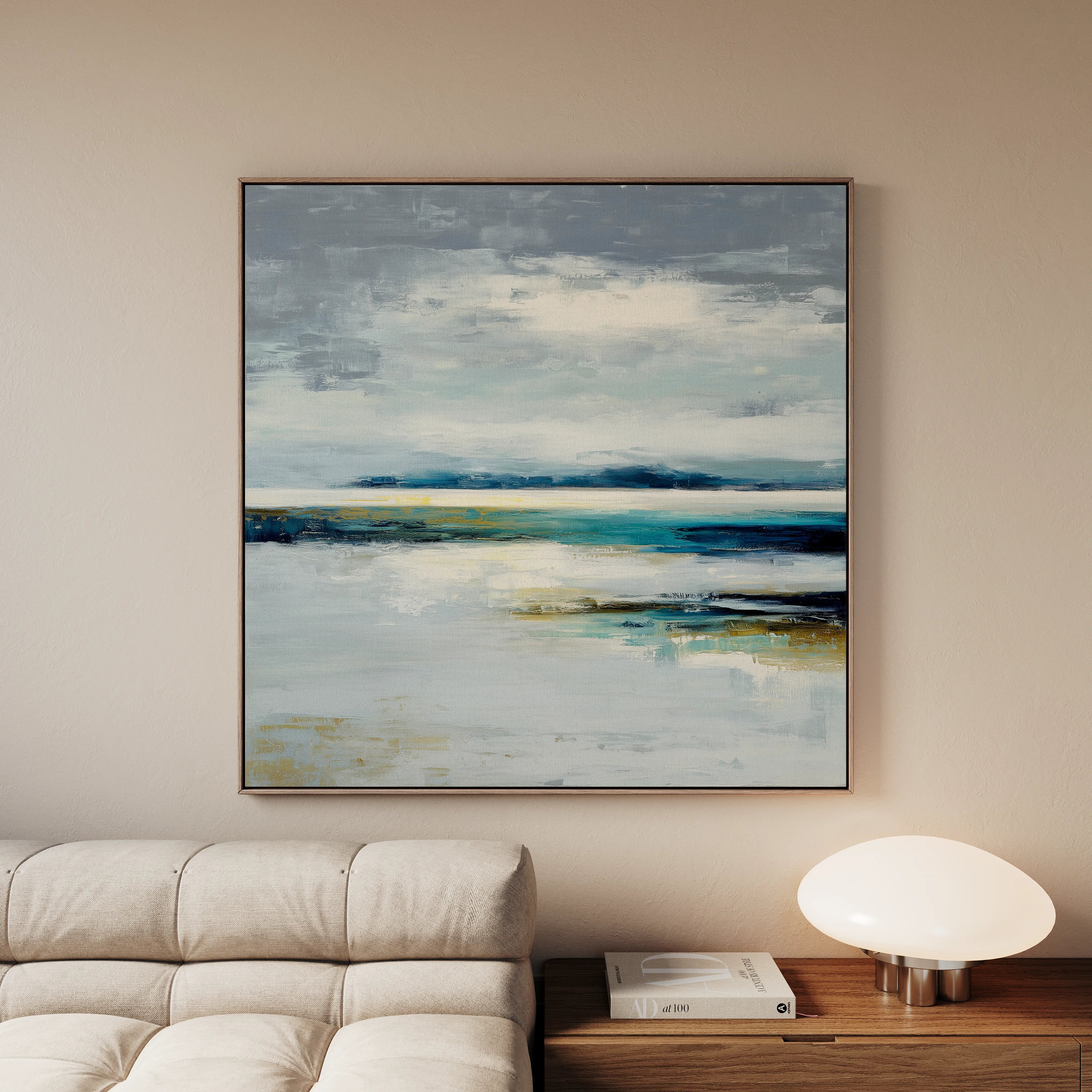 Abstract 1317 Canvas Art 60 x 60 cm / Black