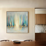 Abstract 1318 Canvas Art 60 x 60 cm / Black