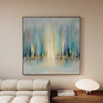 Abstract 1318 Canvas Art 60 x 60 cm / Black