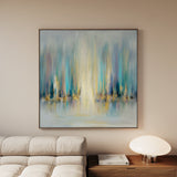 Abstract 1318 Canvas Art 60 x 60 cm / Black
