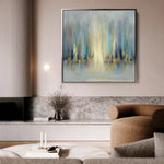 Abstract 1318 Canvas Art 60 x 60 cm / Black