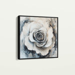 Floral 1318 Canvas Art 60 x 60 cm / Black