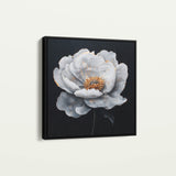 Floral 1319 Canvas Art 60 x 60 cm / Black