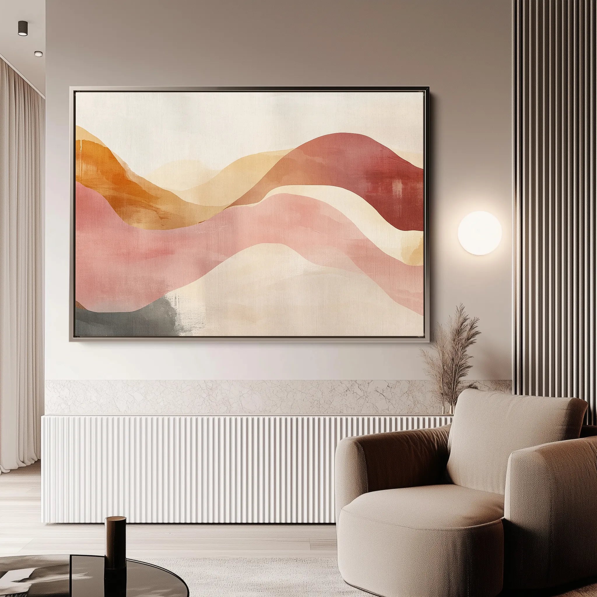 Boho 132 Canvas Art 60 x 40 cm / Black