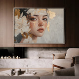 Portrait 132 Canvas Art 60 x 40 cm / Black