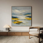 Abstract 1320 Canvas Art 60 x 60 cm / Black
