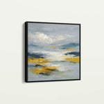 Abstract 1320 Canvas Art 60 x 60 cm / Black