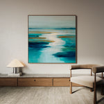 Abstract 1321 Canvas Art 60 x 60 cm / Black