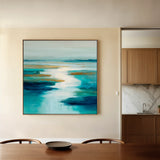 Abstract 1321 Canvas Art 60 x 60 cm / Black